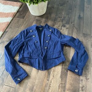 TORRID 00(10) Navy Blue Military Style Women's Jacket LIKE NEW
